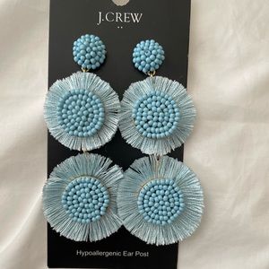 J. Crew blue dangly earrings NWT
